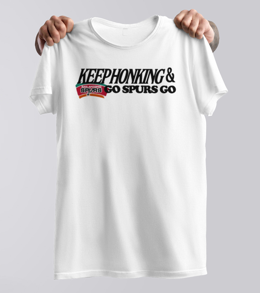 Keephonking San Antonio Spurs Go Spurs Go Sports Fan Spirit Meme T-Shirt