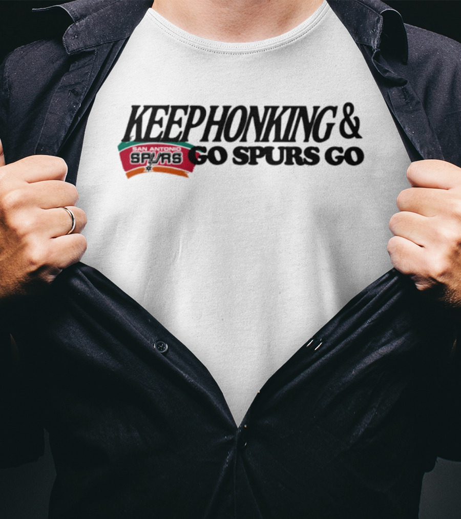 Keephonking San Antonio Spurs Go Spurs Go Sports Fan Spirit Meme T-Shirt