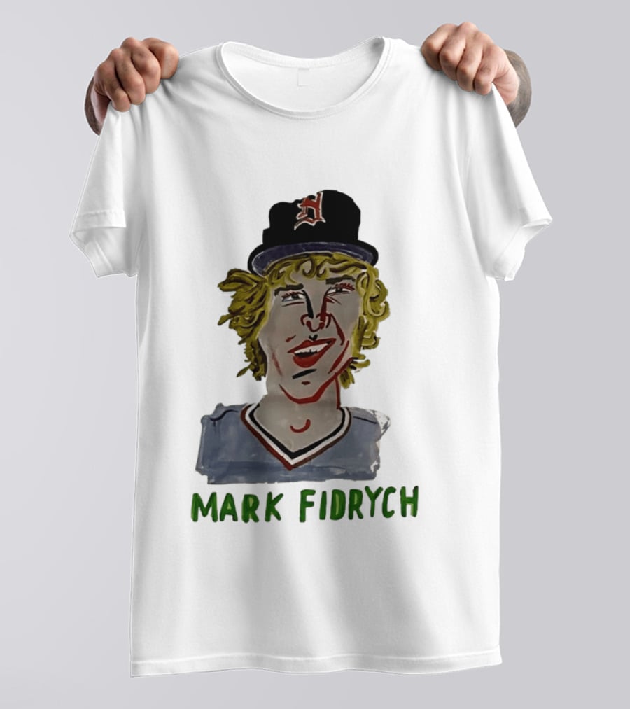 Mark Fidrych Detroit Tigers Vintage Baseball Legend T-Shirt