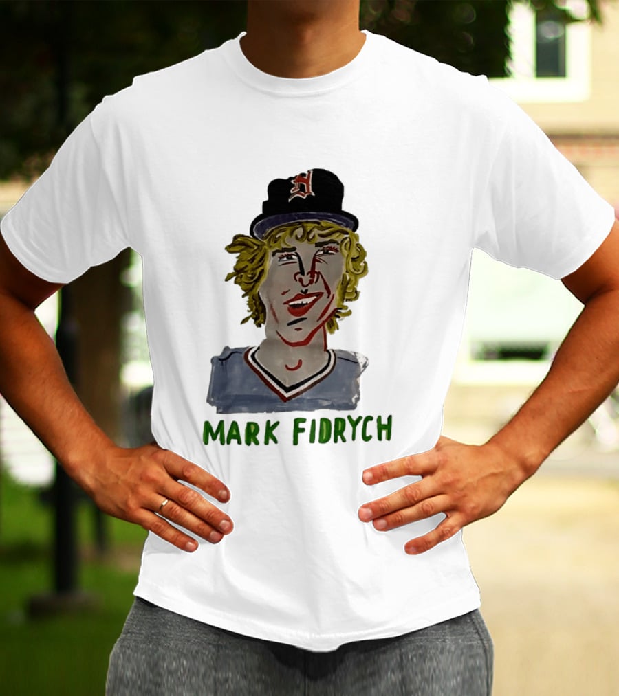 Mark Fidrych Detroit Tigers Vintage Baseball Legend T-Shirt
