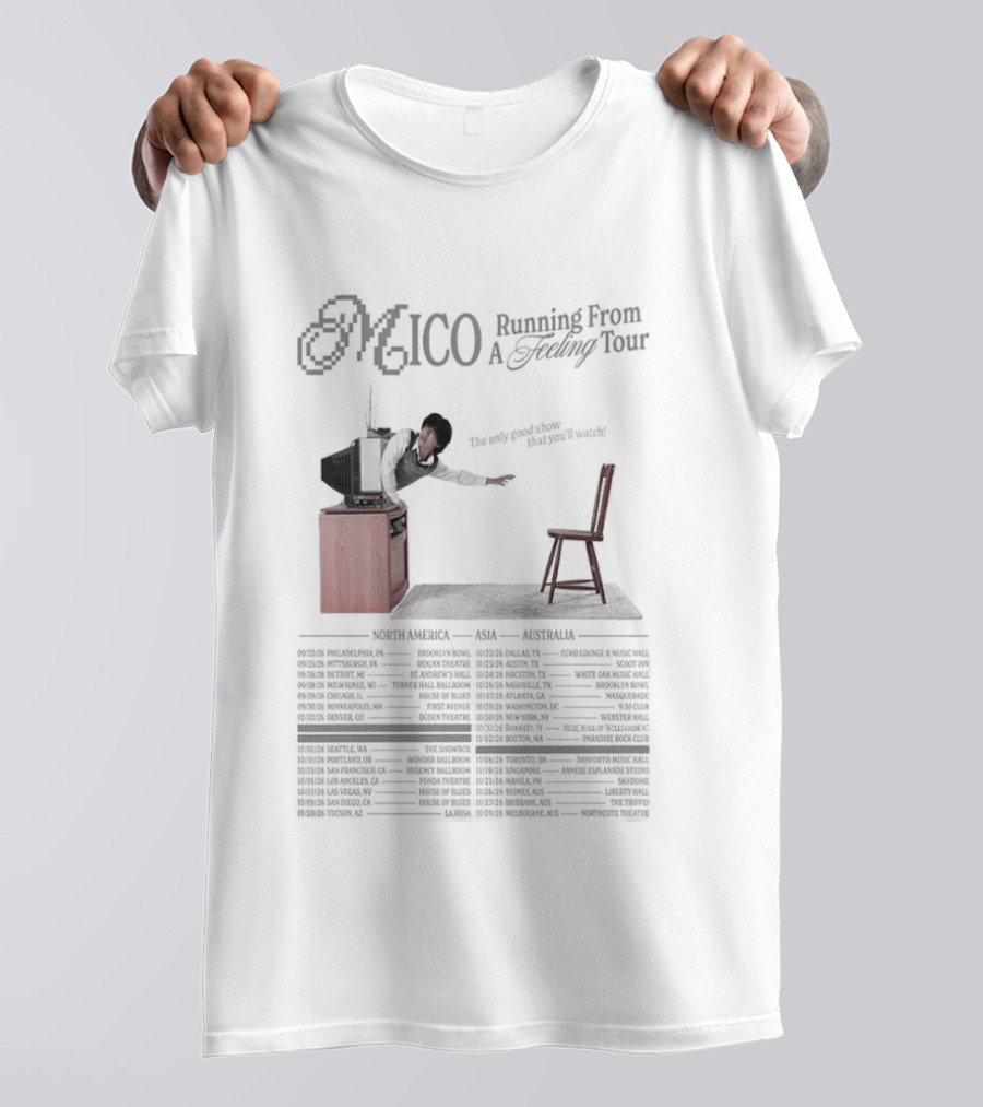 MICO World Tour 2026 Running Event A Floating Voyage Dates And Locations T-Shirt
