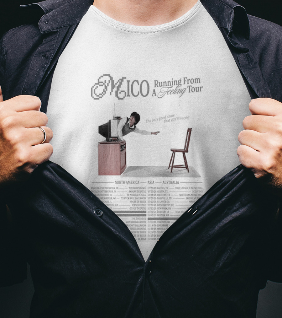 MICO World Tour 2026 Running Event A Floating Voyage Dates And Locations T-Shirt