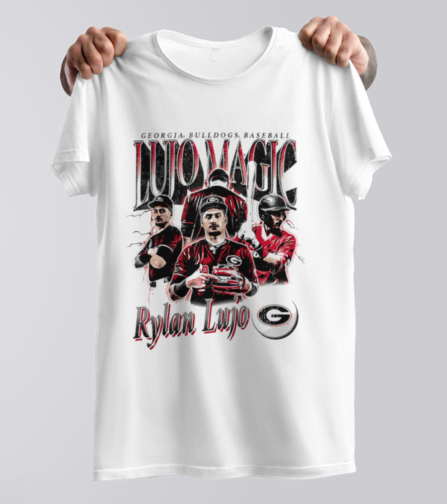 Georgia Bulldogs Baseball Lujo Magic Rylan Lujo T-Shirt