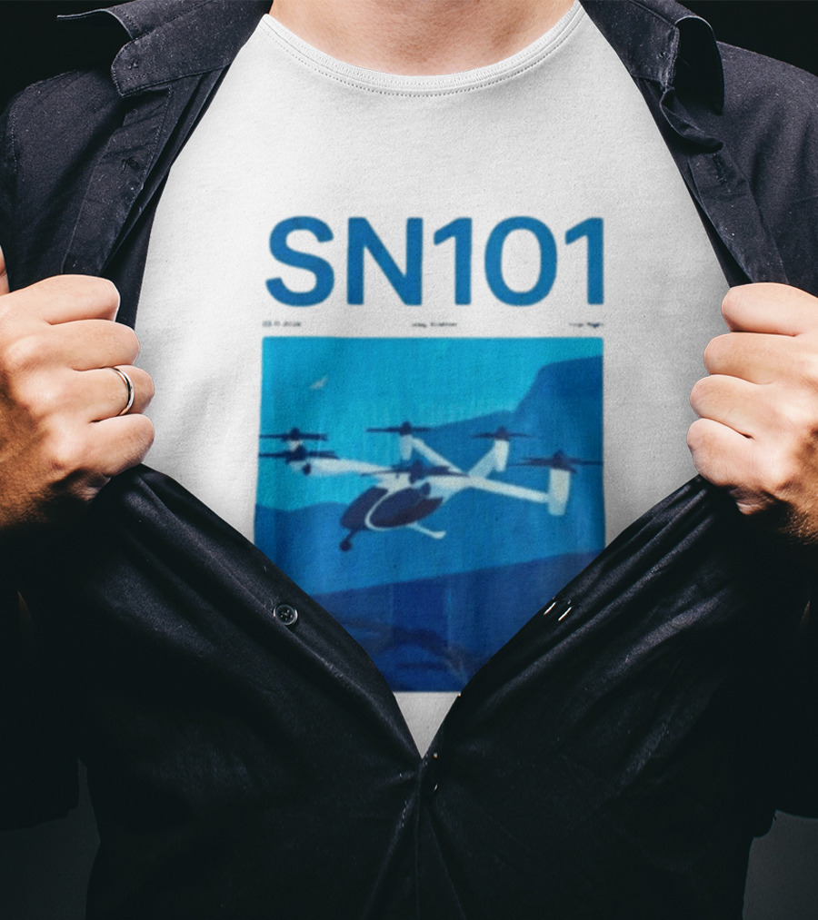 SN101 Joby Aviation First Flight Electric Air Taxi Innovation T-Shirt