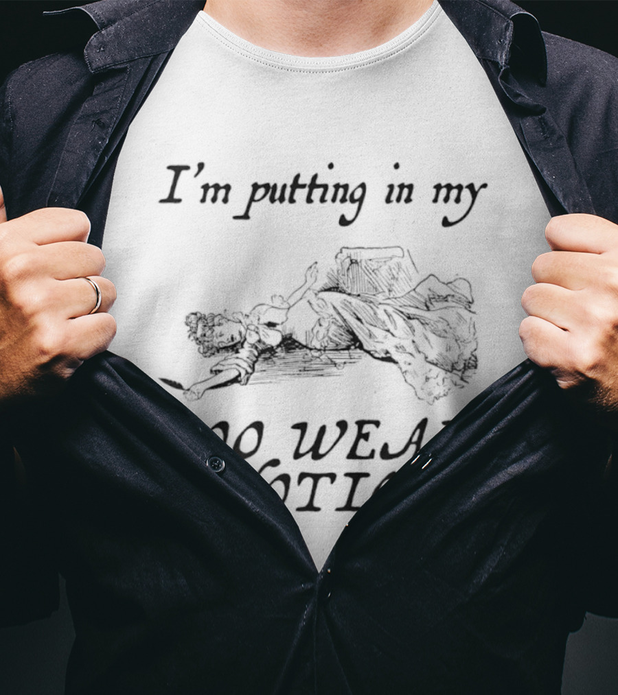 I'm Putting In My Too Weak Notice Exhausted Stick Figure Humor T-Shirt