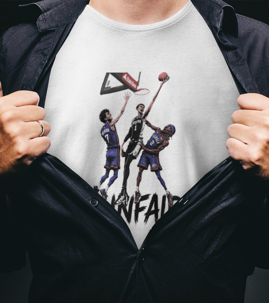 Chet Holmgren Victor Wembanyama Lu Dort San Antonio Spurs Unfair NBA Basketball 2026 T-Shirt