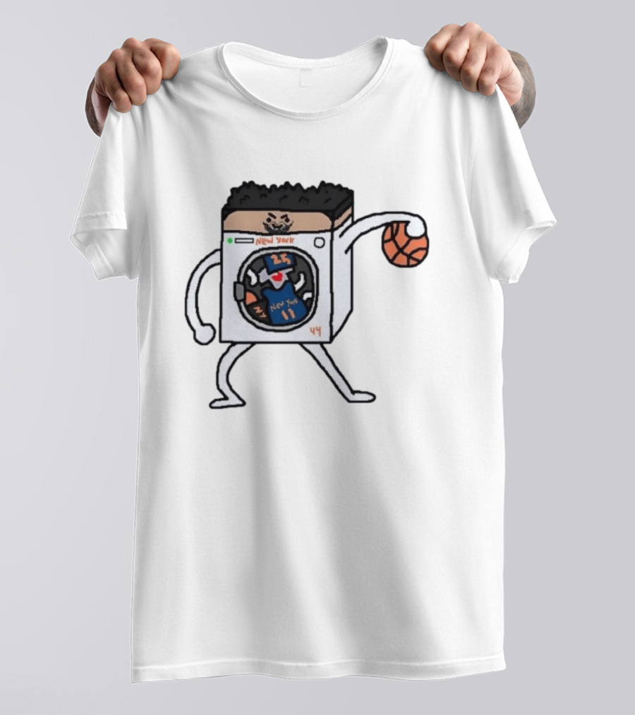 Landry Shamet New York Washing Machine Basketball Play T-Shirt