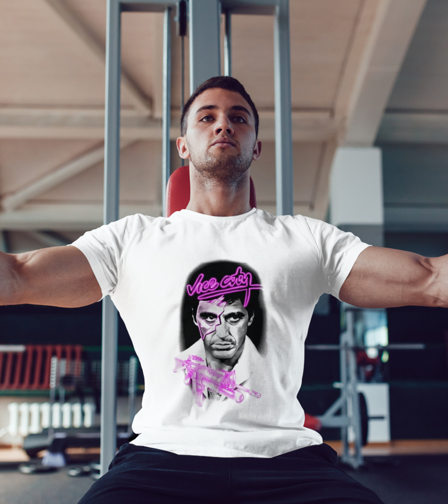 Vice City Tony Montana Scarface Neon T-Shirt