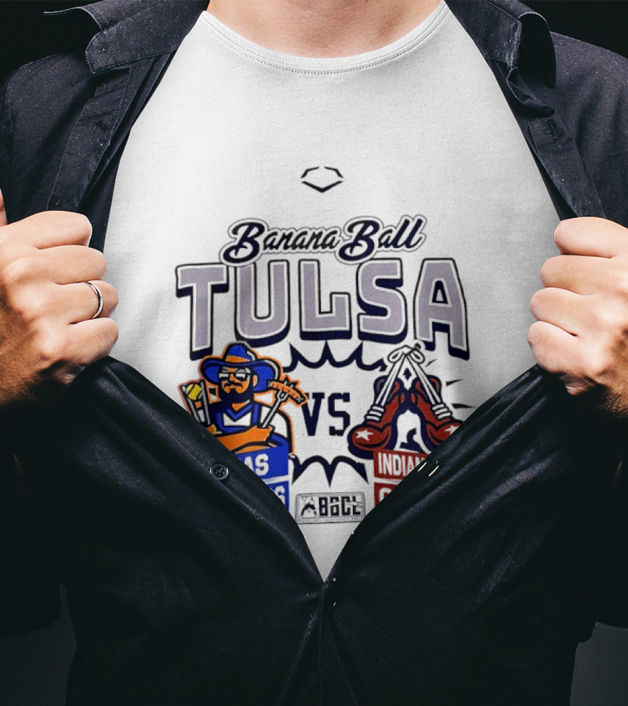 Banana Ball Tulsa Texas Tailgaters Vs Indianapolis Clowns T-Shirt
