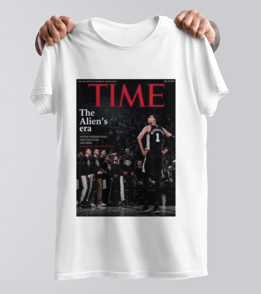 Victor Wembanyama The Alien's Era Time Spurs T-Shirt