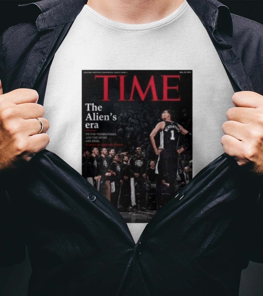 Victor Wembanyama The Alien's Era Time Spurs T-Shirt