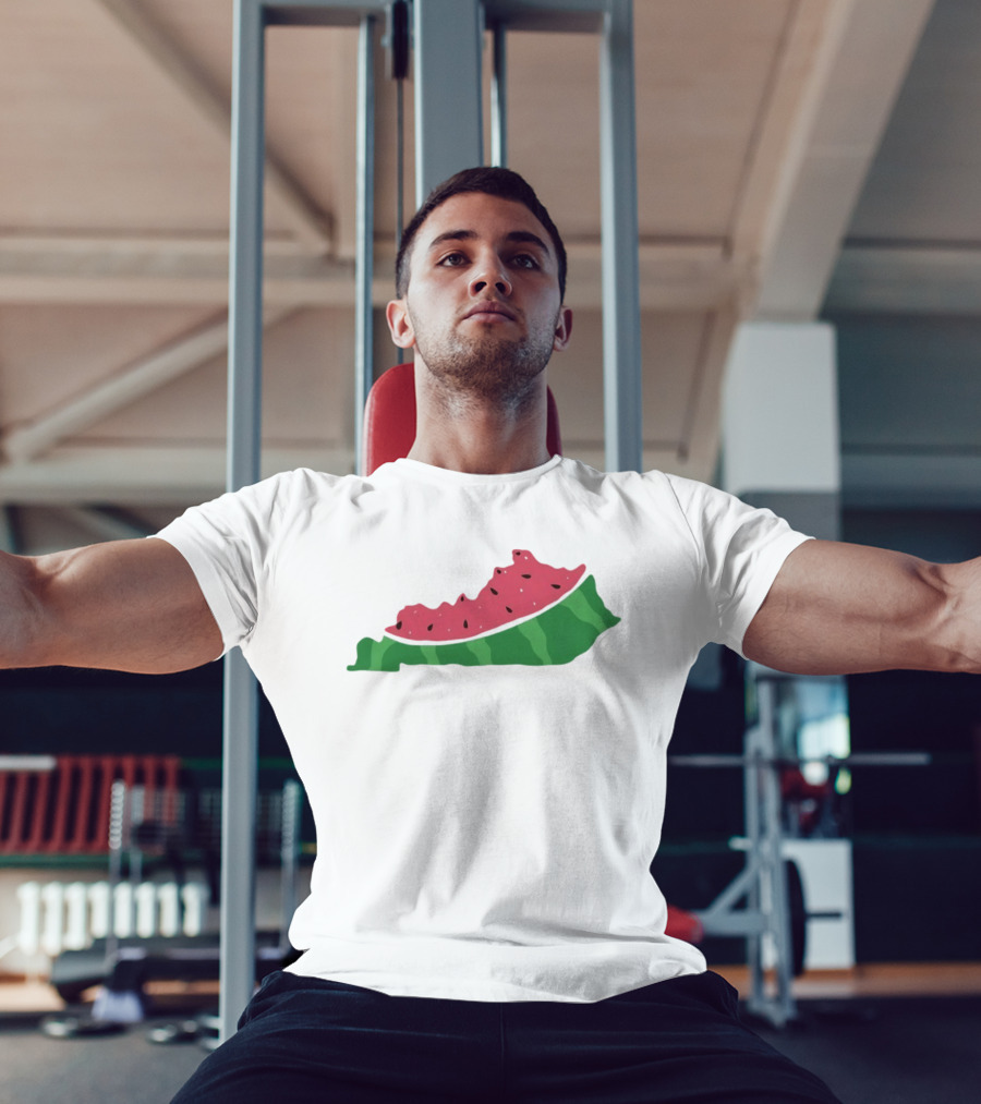 Watermelon Kentucky Shaped Slice T-Shirt