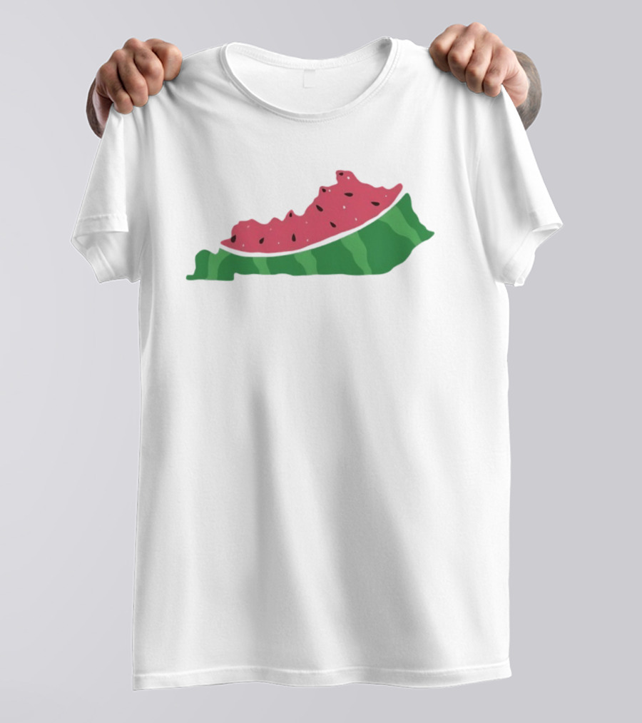 Watermelon Kentucky Shaped Slice T-Shirt