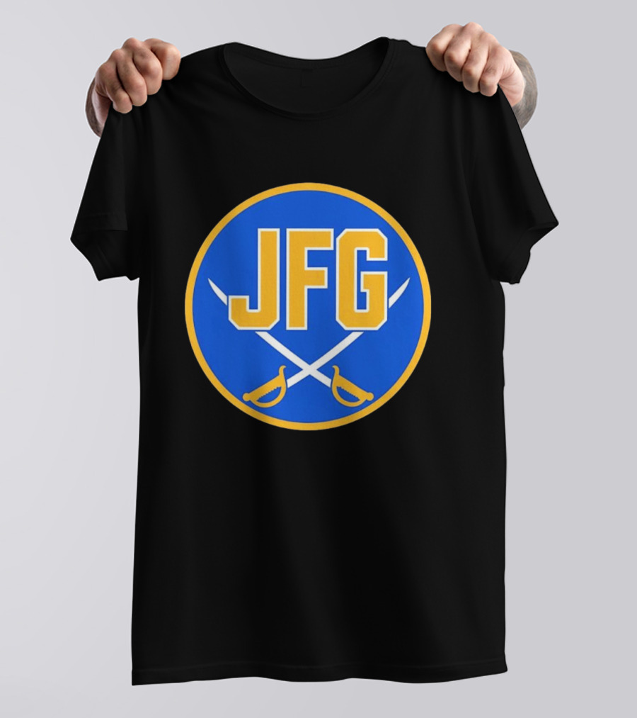 Buffalo Sabres JFG River Hockey Academy Circular Badge Swords T-Shirt