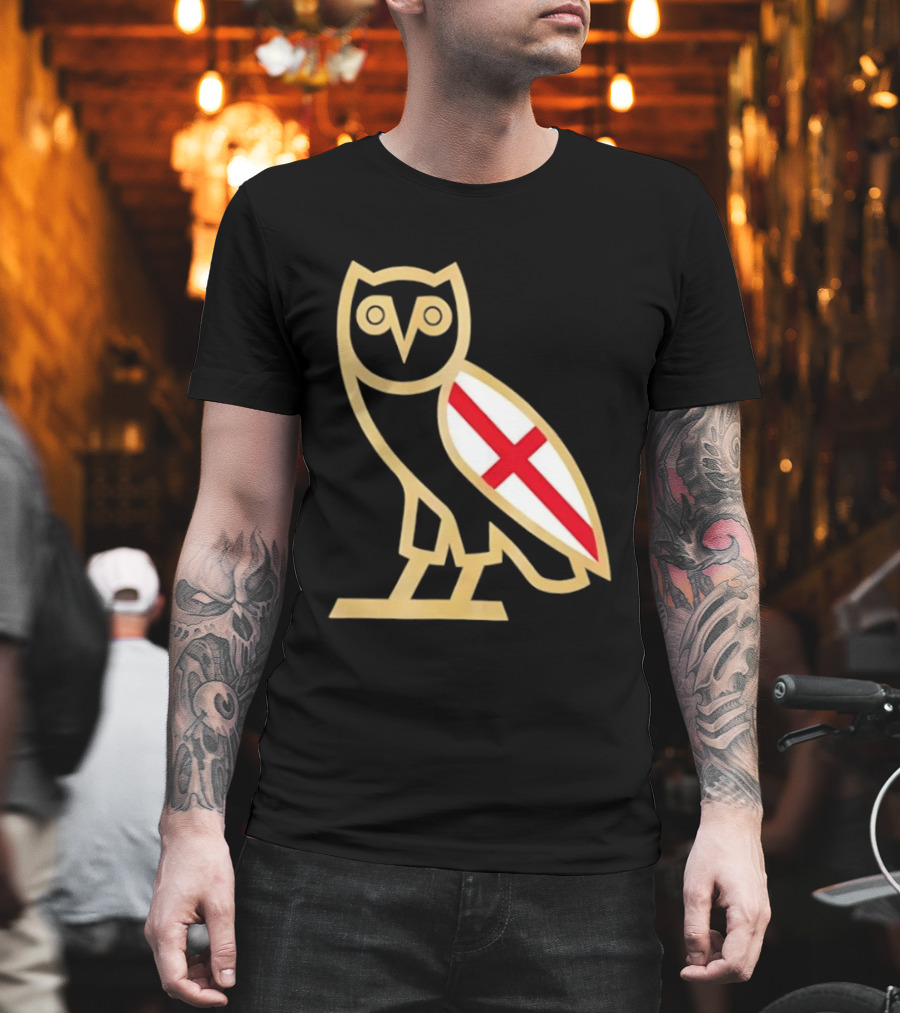 OVO Owl England Flag T-Shirt
