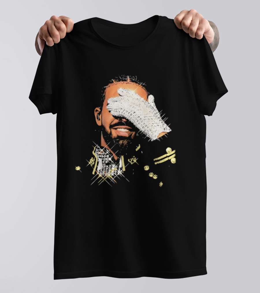 Drake Iceman Pay Tribute To Michael Jackson Glitter Glove Iconic Gesture T-Shirt