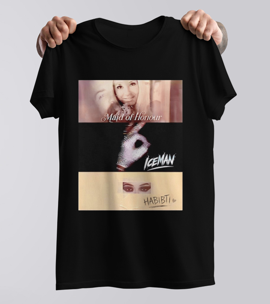 Maid Of Honour Iceman Habibti Mashup With Glove And Portraits T-Shirt