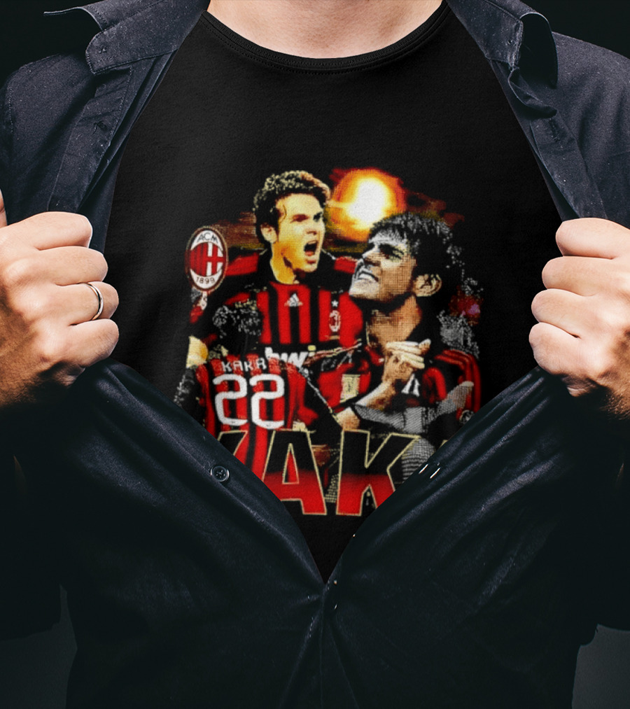 Kaká 22 AC Milan Soccer Icon Celebration 1899 T-Shirt