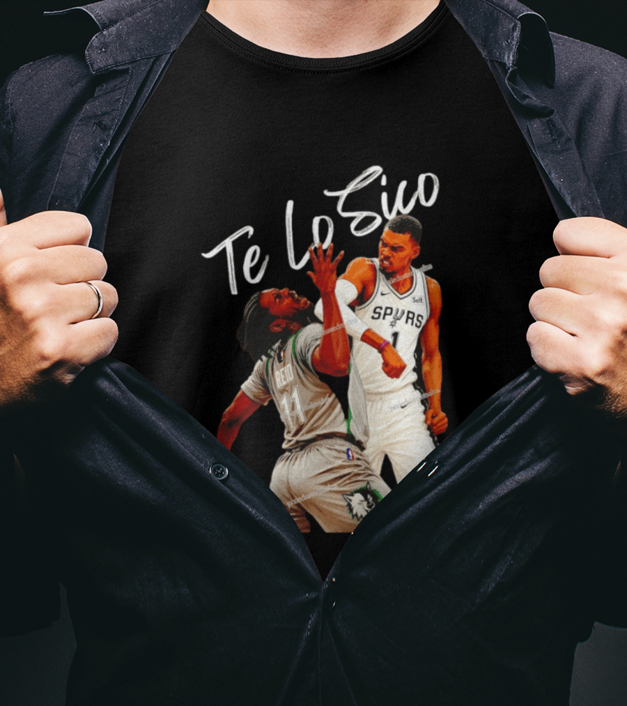 San Antonio Spurs Basketball Te Lo Sico Wemby Elbow Reid T-Shirt