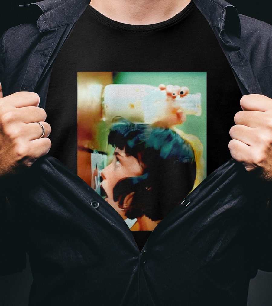 The Girl With Banging Head Licking Milk Scene T-Shirt