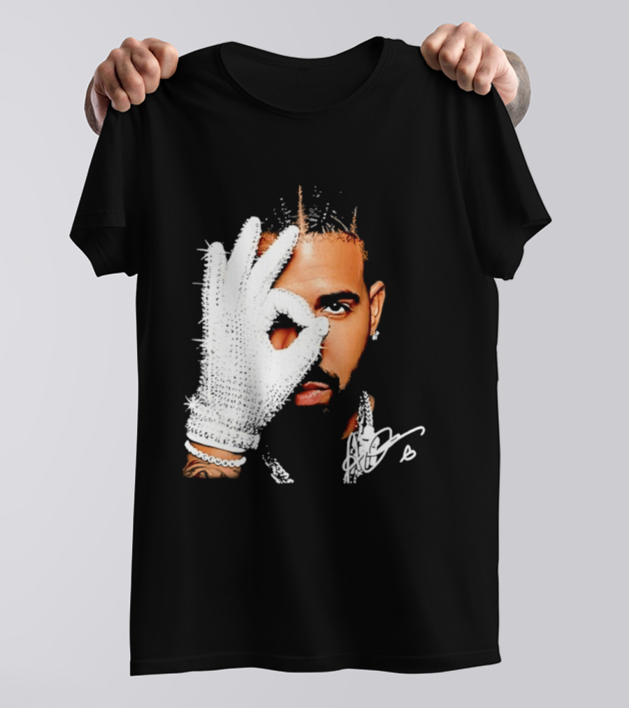 The Iceman Drake Rhinestone Glove T-Shirt