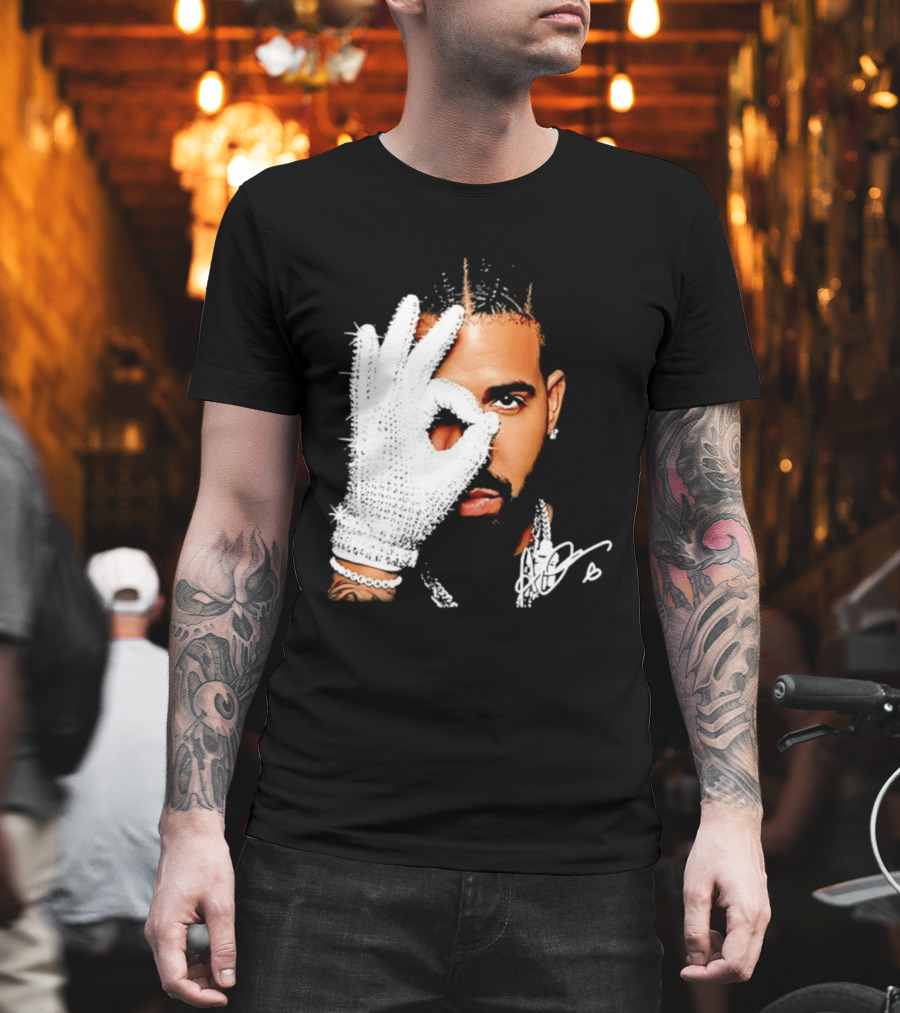 The Iceman Drake Rhinestone Glove T-Shirt