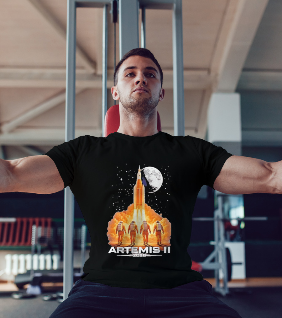Artemis II Moon Mission 2026 NASA Astronaut Launch T-Shirt