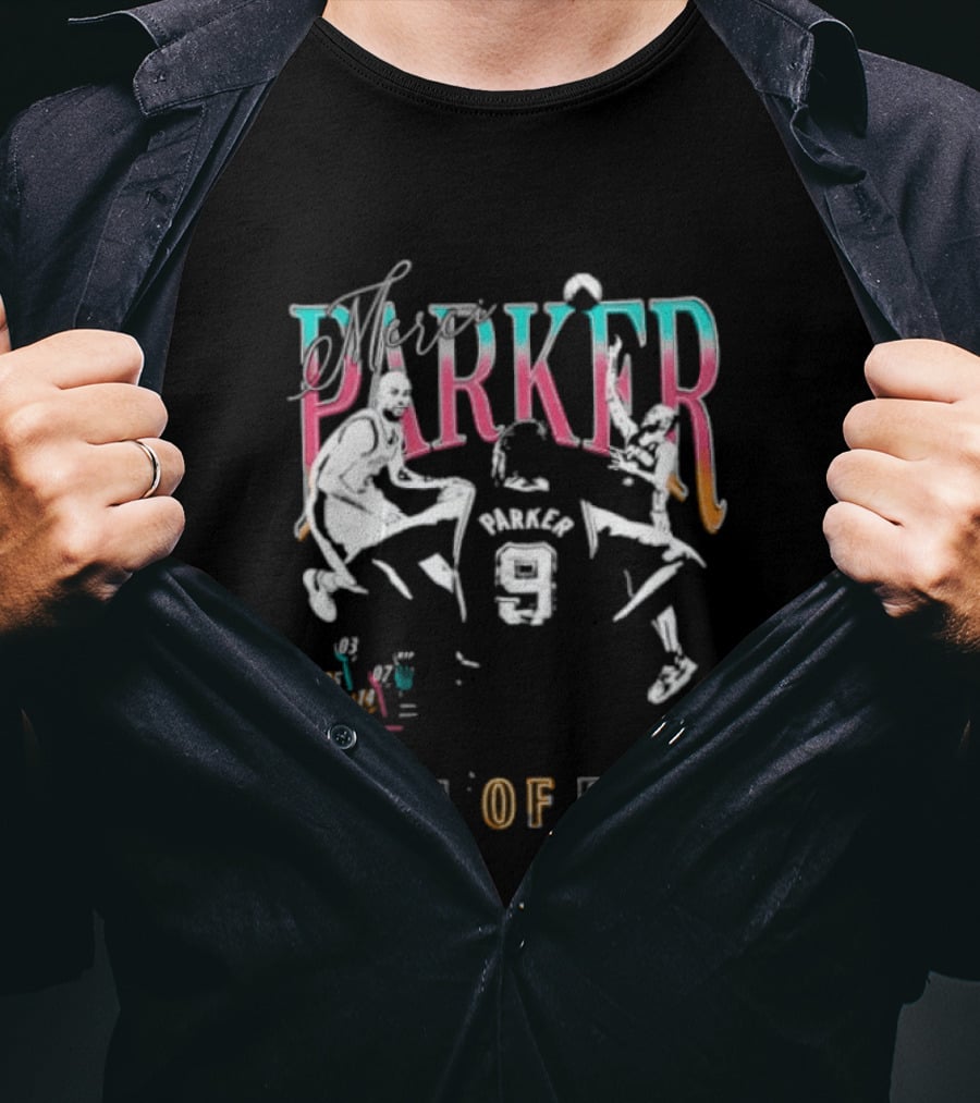 Parker Number 9 Hall Of Fame Spurs T-Shirt