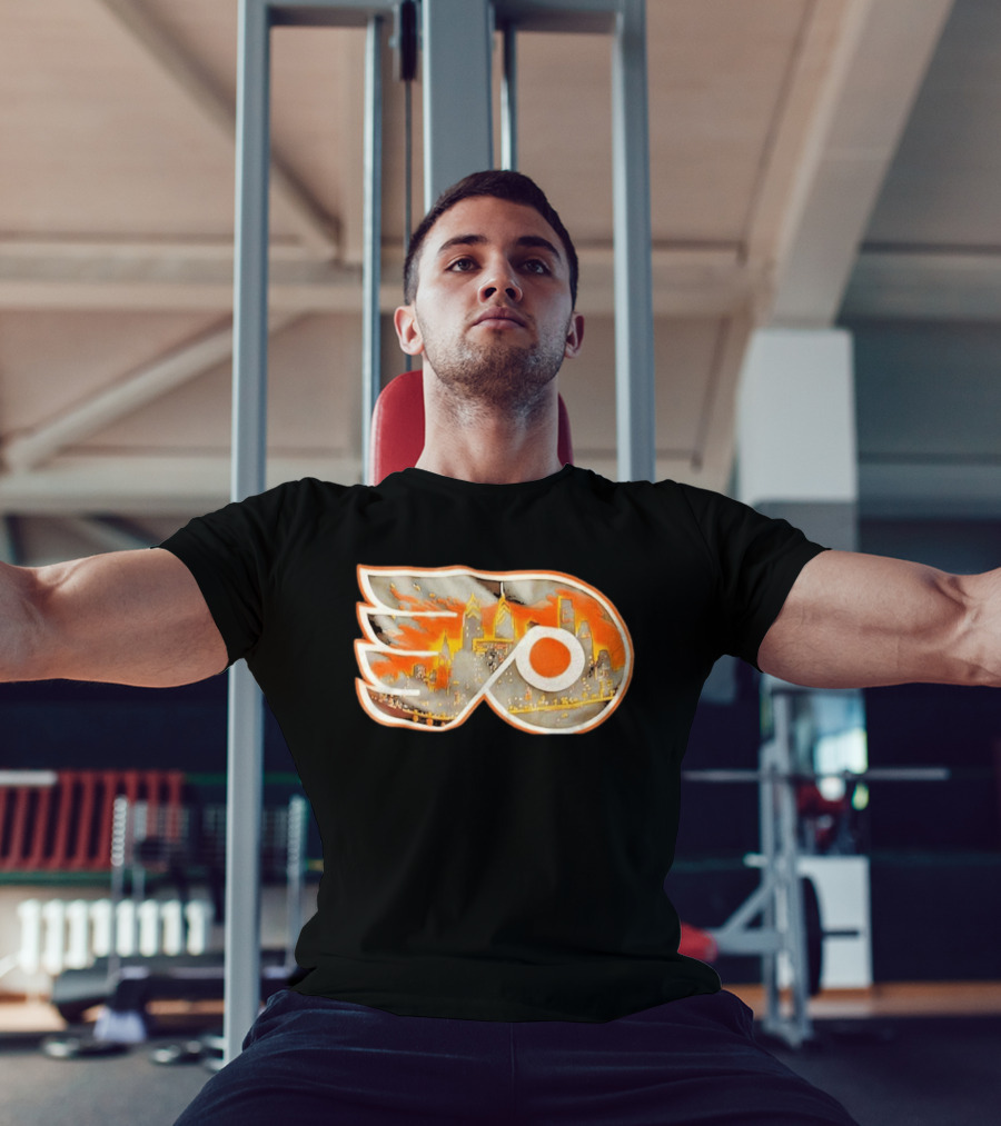 Philadelphia Flyers City Skyline NHL Hockey 2026 T-Shirt