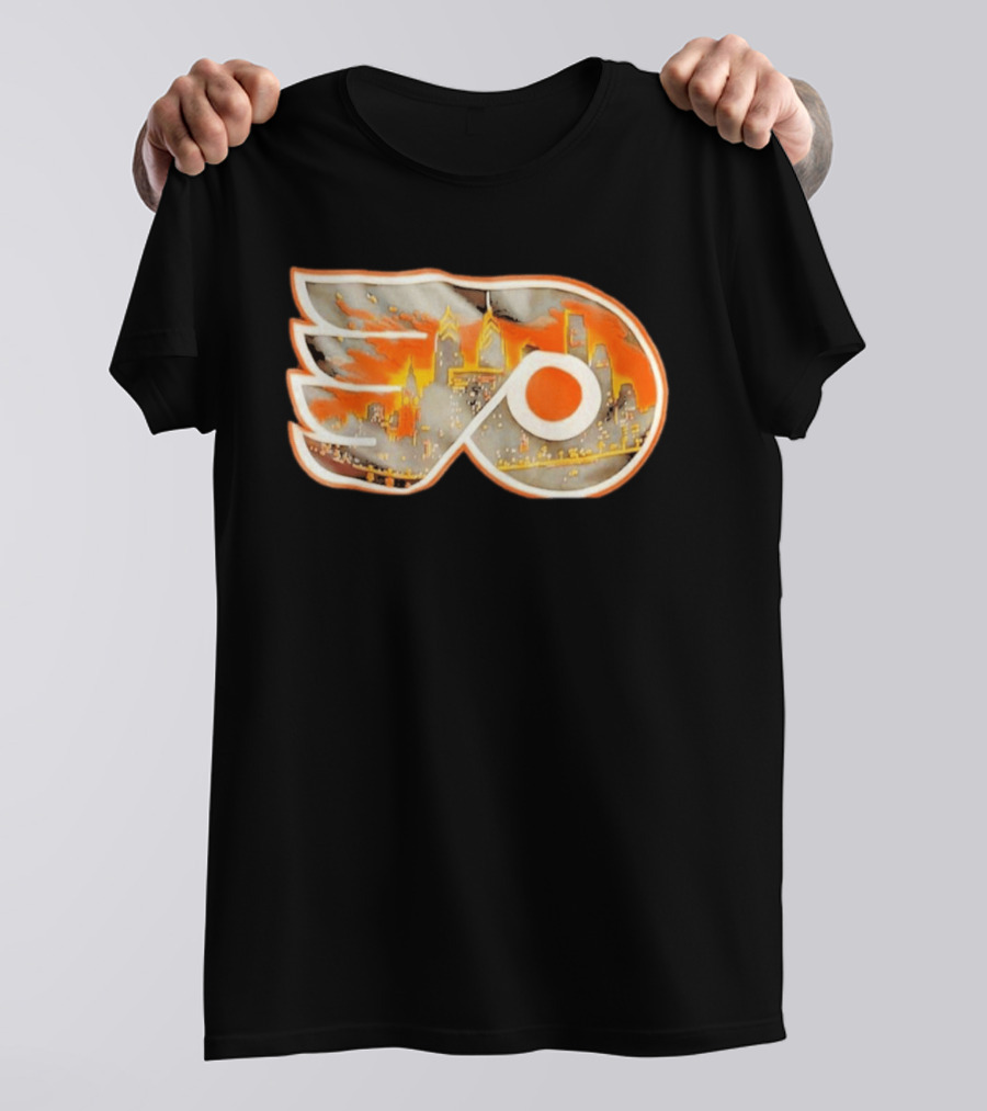 Philadelphia Flyers City Skyline NHL Hockey 2026 T-Shirt