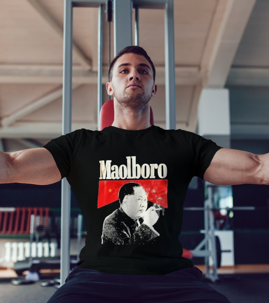 Maolboro Mao Zedong Chinese Flag Mashup T-Shirt