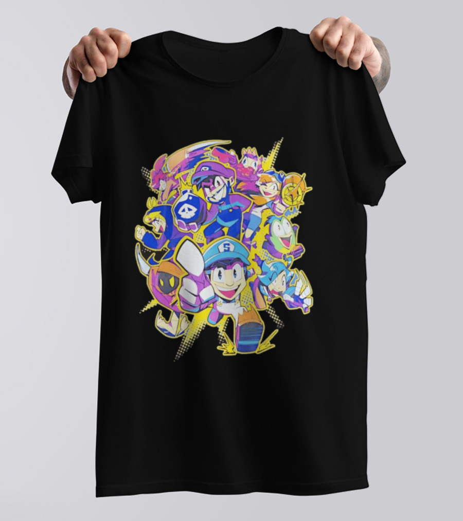 SMG4 All Star Game Characters Colorful Animation T-Shirt