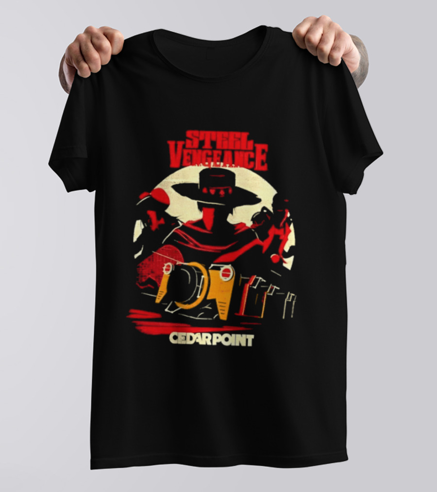 Steel Vengeance Cedar Point Wild West Cowboy Adventure T-Shirt