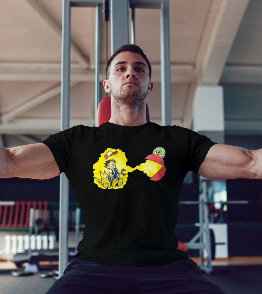 Pokémon Alien Nation Meets Pac Man Mashup T-Shirt