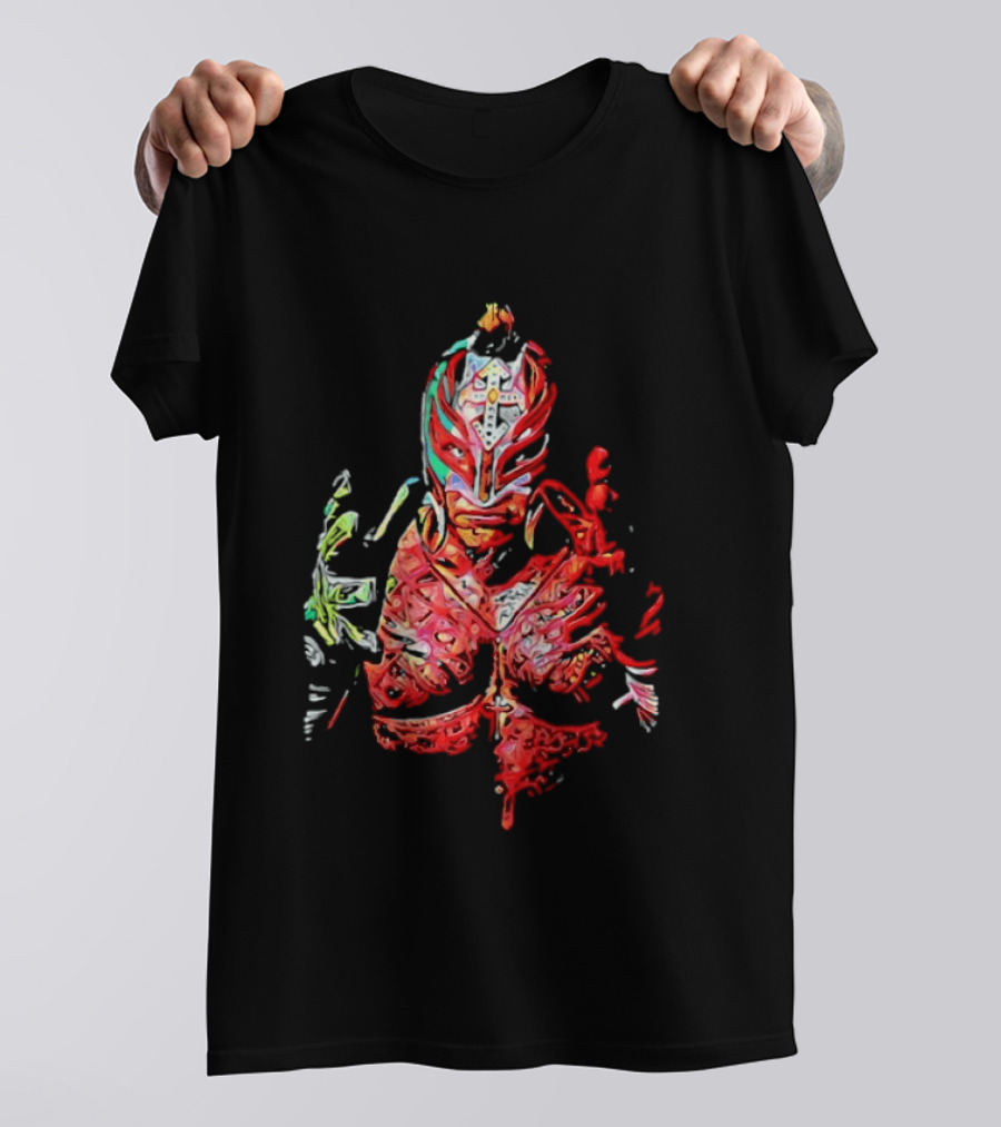 Rey Mysterio Vibrant Luchador Mask T-Shirt