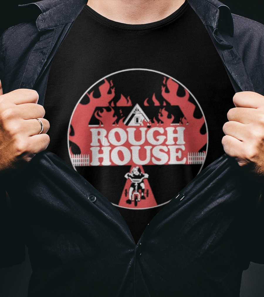 Rough House Flaming Pyramid T-Shirt