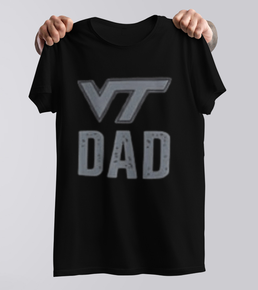 Virginia Tech Hokies VT Dad Father's Day 2026 Two Sided T-Shirt