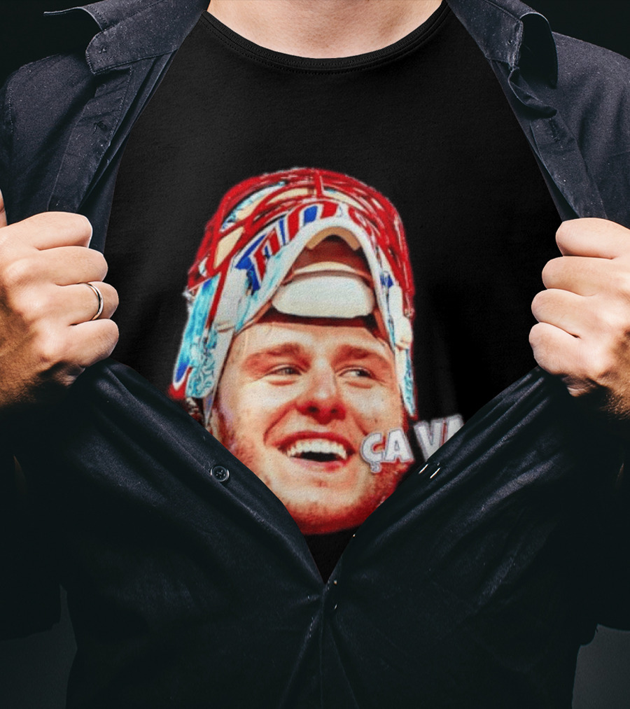 Dobeš Ça Va Big Face New Jersey Devils Hockey Fans Iconic Expression T-Shirt