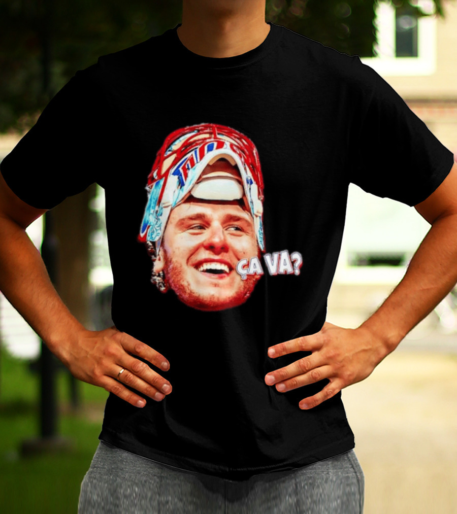 Dobeš Ça Va Big Face New Jersey Devils Hockey Fans Iconic Expression T-Shirt