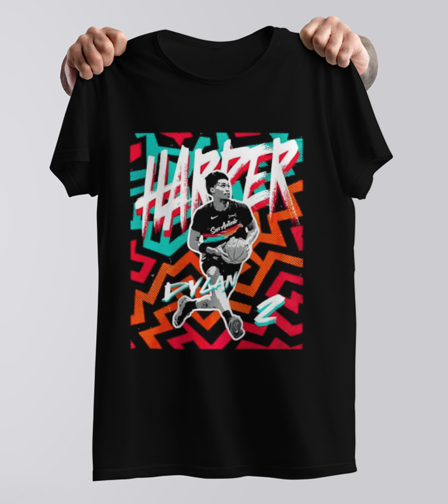 Dylan Harper San Antonio Spurs 2 NBA Fiesta T-Shirt