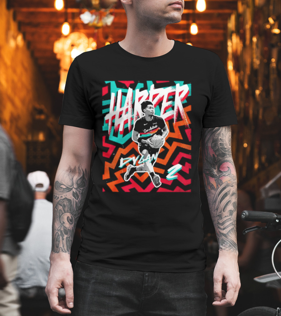 Dylan Harper San Antonio Spurs 2 NBA Fiesta T-Shirt