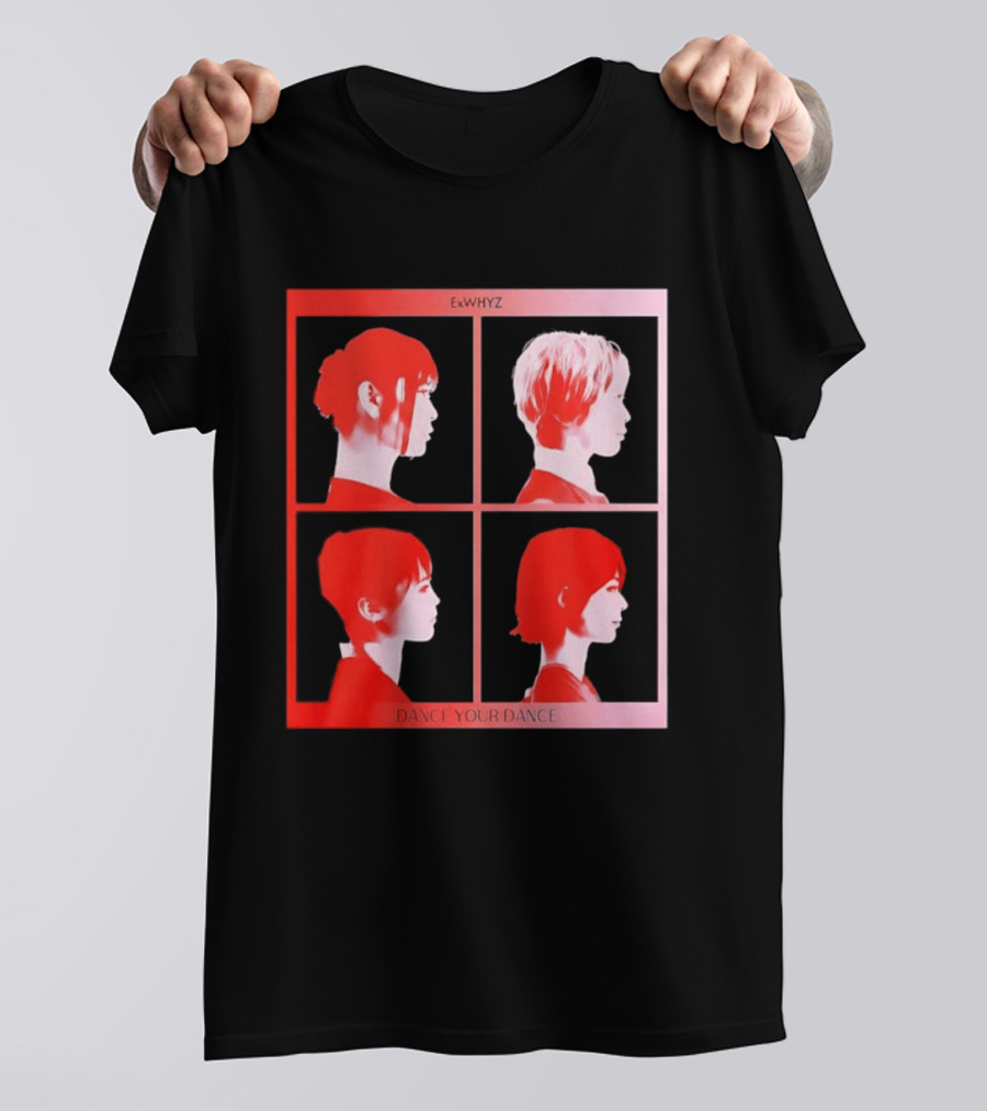 Exwhyz Dance Your Dance Four Profiles Red Frame T-Shirt