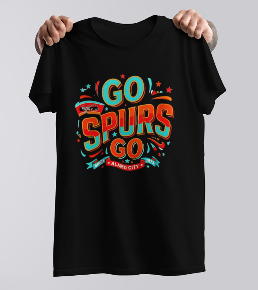 San Antonio Spurs Go Spurs Go Alamo City Since 1973 Celebration T-Shirt
