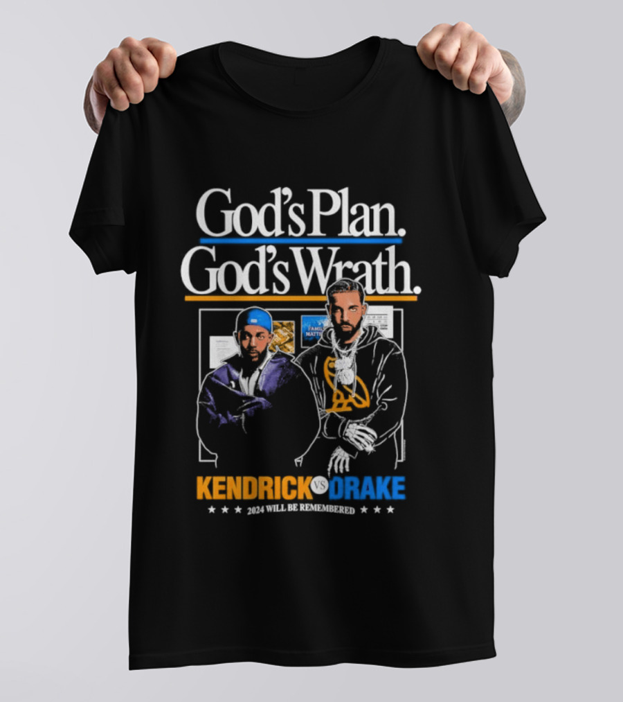 Kendrick Lamar Drake God's Plan God's Wrath Collaboration T-Shirt