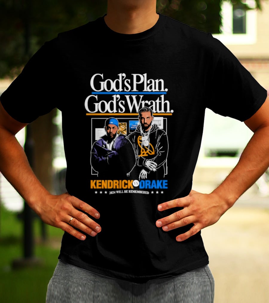 Kendrick Lamar Drake God's Plan God's Wrath Collaboration T-Shirt