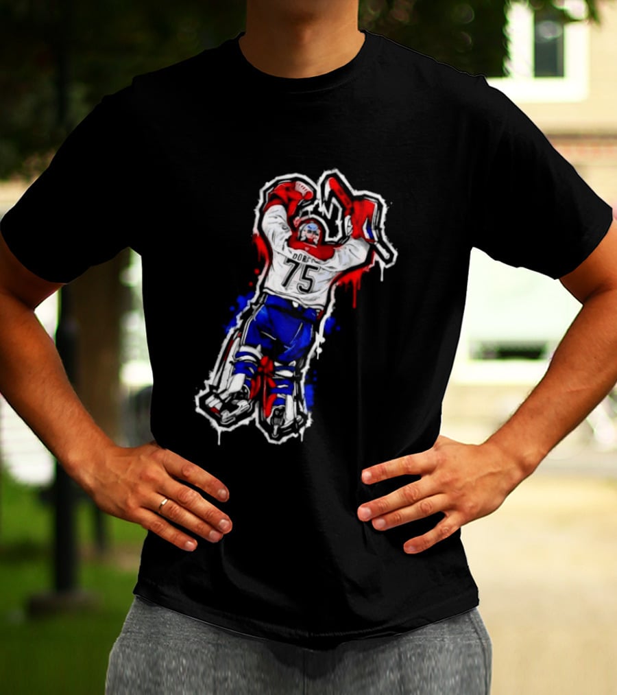Laval Rocket Jakub Dobes Goalie 75 Hockey T-Shirt