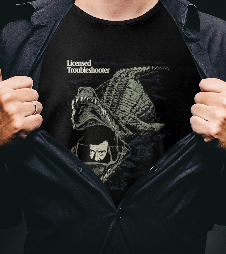 Licensed Troubleshooter Giant Crocodile Dark Adventure T-Shirt