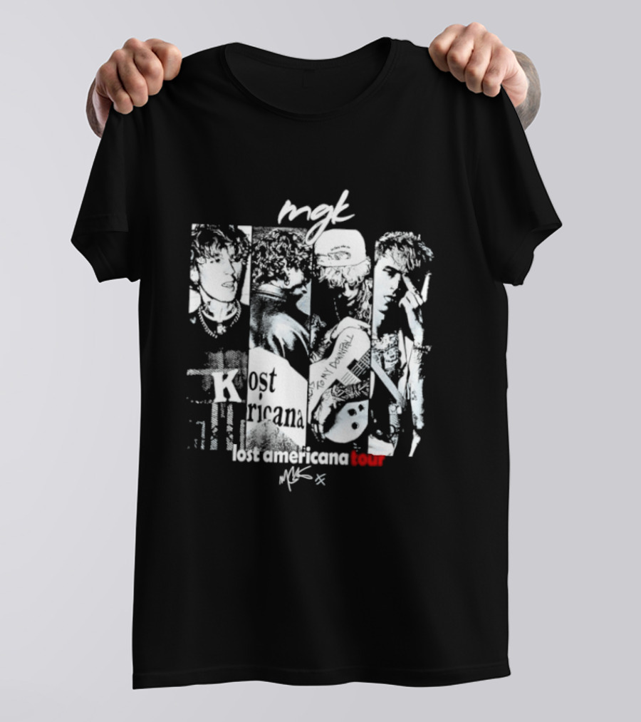 MGK Machine Gun Kelly Lost Americana Tour Guitar 2023 T-Shirt