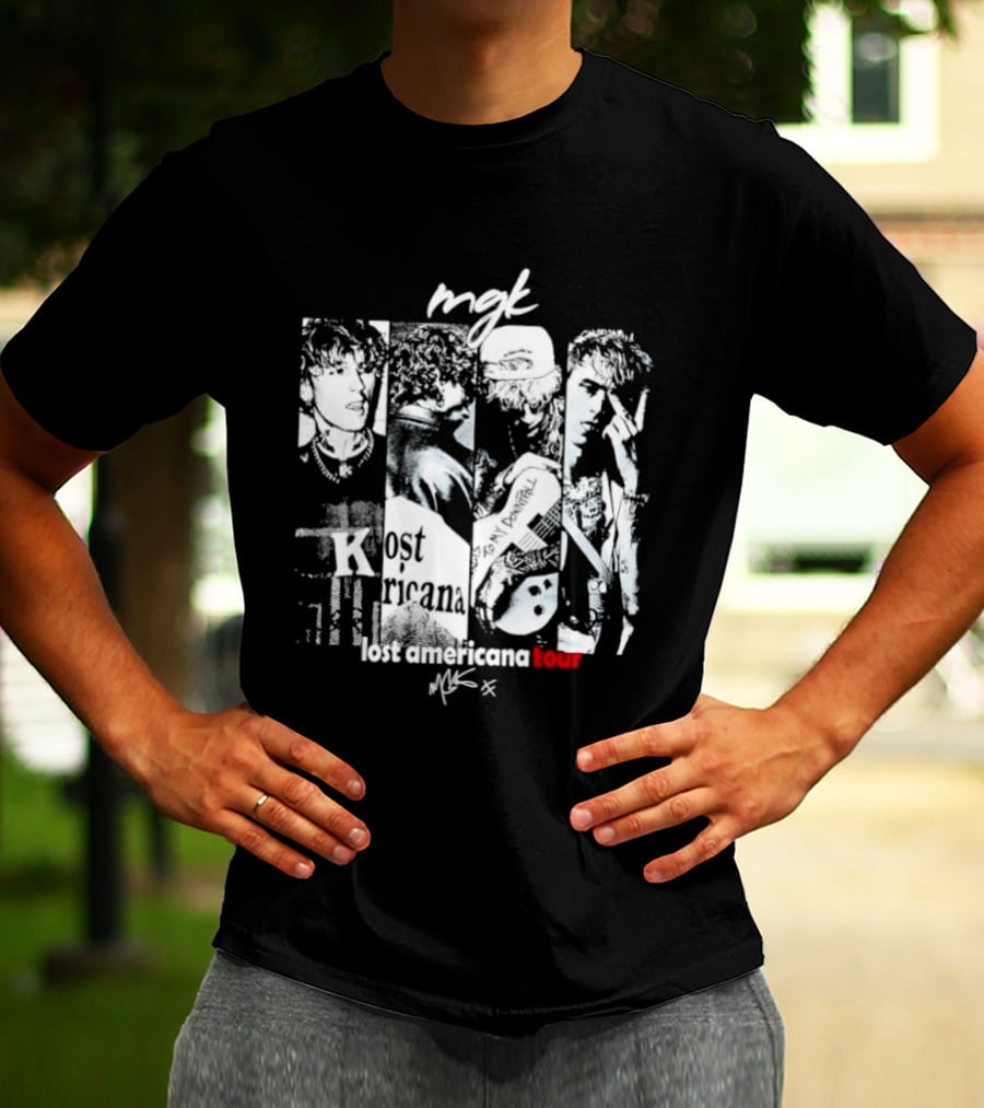 MGK Machine Gun Kelly Lost Americana Tour Guitar 2023 T-Shirt