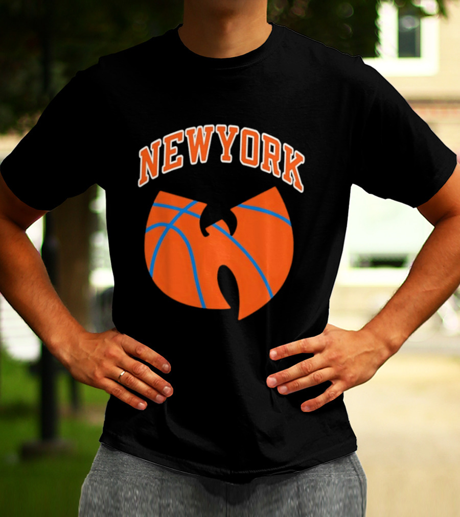 New York Basketball Wu Tang Clan Iconic Sports Fusion T-Shirt